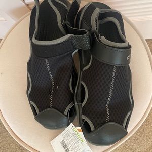 Black waterproof crocs